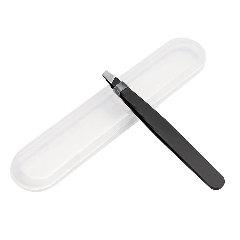 black brow tweezers Plastic box packaging